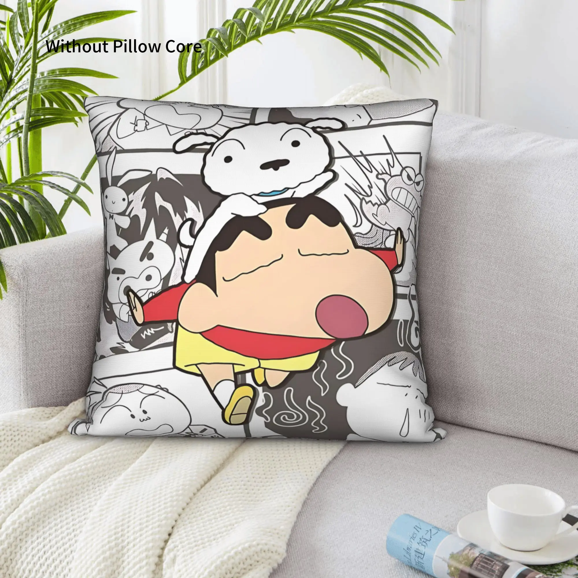1PC Crayon S Shin chan Pillow Case Double-Sided Printing  Sofa Cushion Bedroom Bedside Pillow