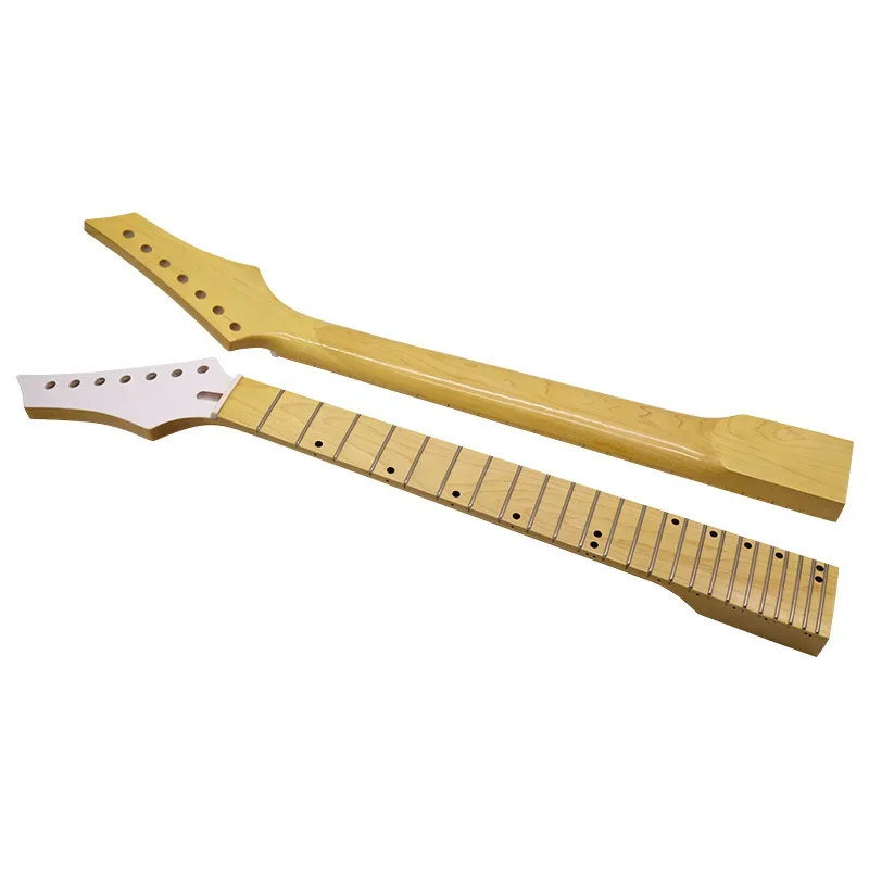 7 string left hand whitehead 24 frets log color Canadian maple 6.4 wide DIY professional modified guitar handle