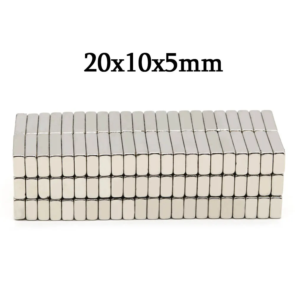 

20x10x5 мм супер сильный блок неодимовый магнит мощные магниты N35 маленький постоянный магнитный NdfeB магнит на холодильник 5x4 мм