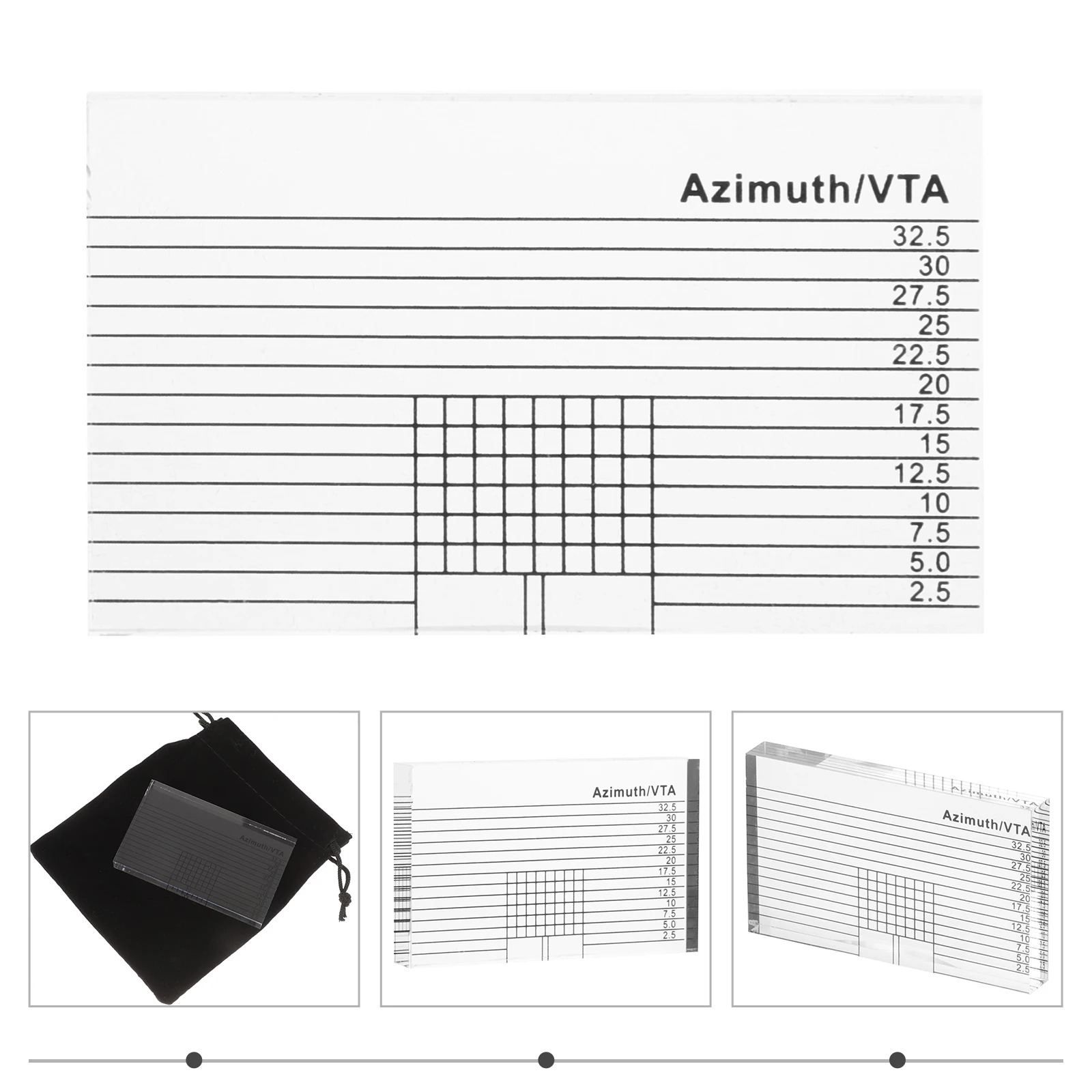 

Premium Acrylic Measurement Tool Vinyl Record Player Alignment Ruler High Definition Adjustable Calibration Plate For