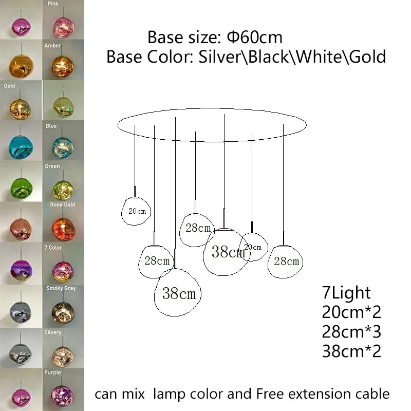 Nordic plafond hanglamp lava LED hanglamp moderne licht verlichting woonkamer binnen decor huisarmaturen keuken hangend