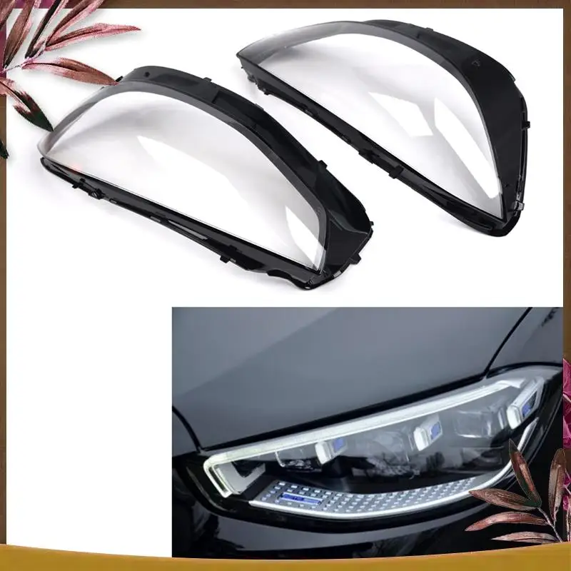 

AB59-For Mercedes Benz S-Class W223 2021 Headlight Cover Transparent Head Light Lamp Lens Headlight Mask