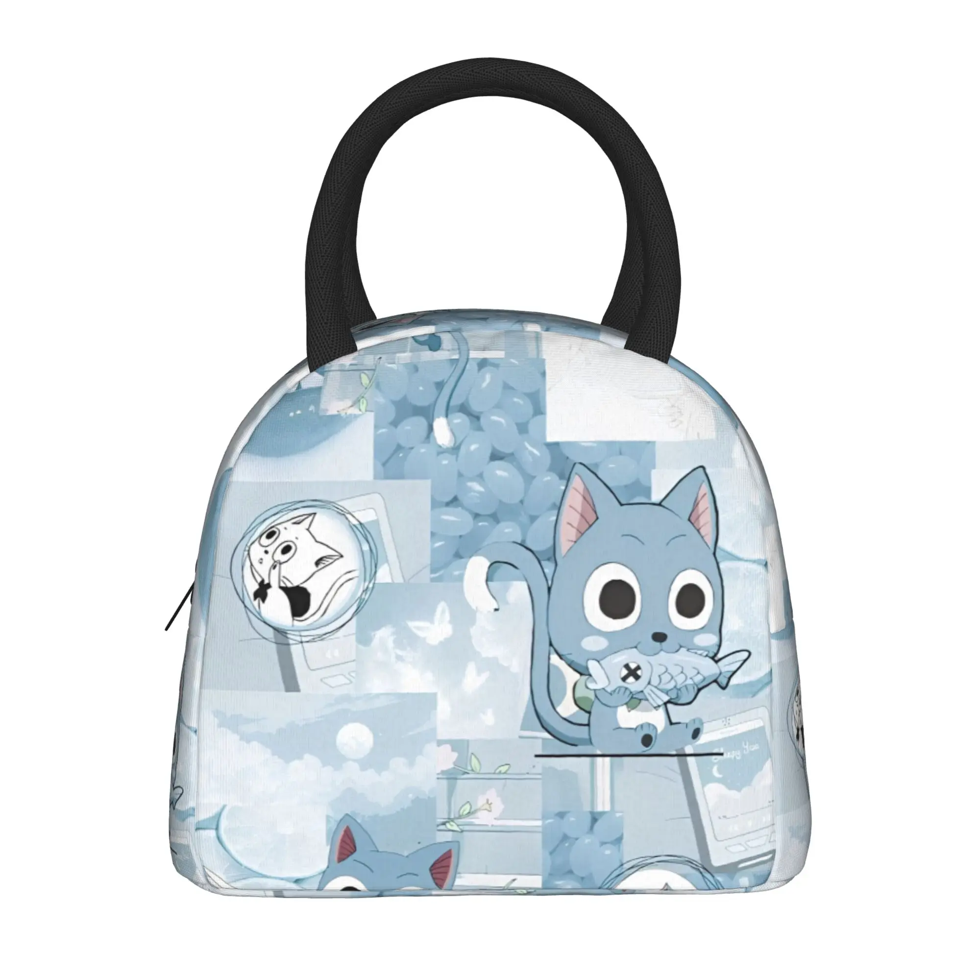 Happy Fairys Tails Manga Accessories Insulated Lunch Tote Bag For Work  Storage Food Boxes Reusable Thermal Cooler Lunch Boxes