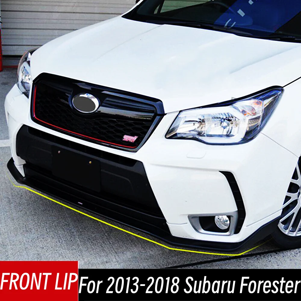 

2Pcs/Set For Subaru Forester 2013-2018 Bodykit Car Front Bumper Splitter Lip Spoiler Diffuser Guard Exterior Tuning Accessories