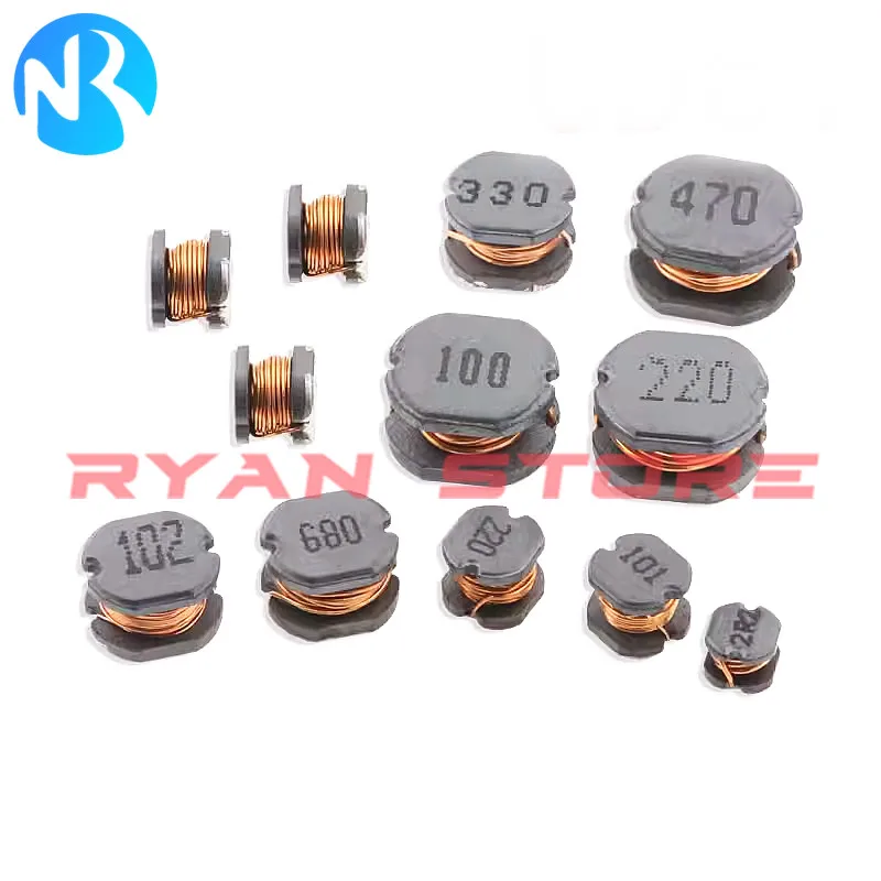 100Pcs SMD Inductor High Power CD32 1 1.5 2.2 3.3 4.7 6.8 10 15 22 33 47 100  220 330UH 1 1.5 2.2MH Power Inductance 3*3.5*2.1MM