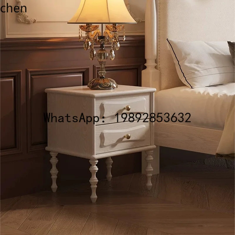 

B-1 Solid Wood Bedside Table Bedroom Wall Storage Cabinet Vintage Storage Cabinet