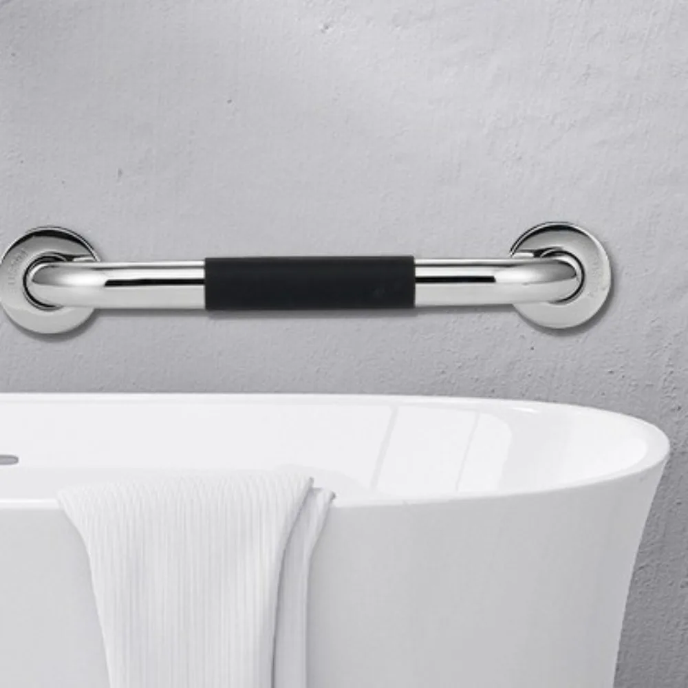 

Stainless Steel Shower Handle Silicone Handrails Prevent Falls Bathroom Balance Bars Thicken Balance Support Grab Bar Hospital