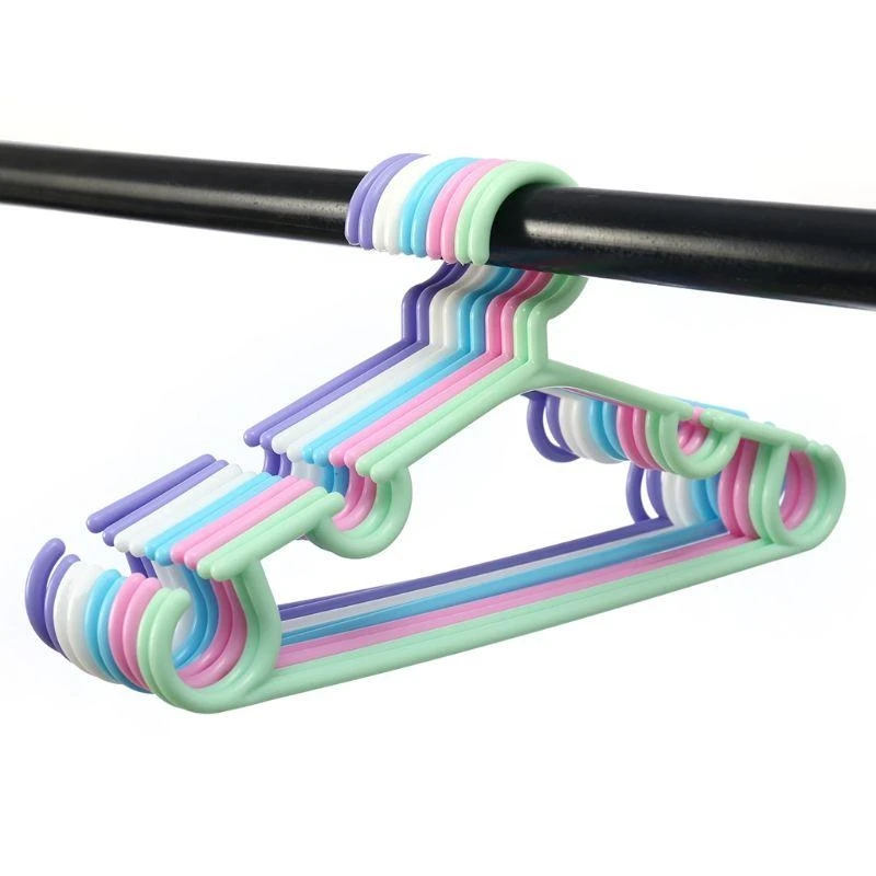 10 قطع من شماعات ملابس الأطفال الإبداعية ذات السطح الأملس للأطفال الصغار #4