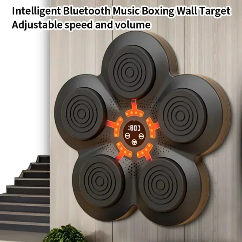 Music Boxing Machine Wall Target Relaxing Reaction Training Target for Boxing Sports Agility Reaction LED Lighted Sandbag Smart