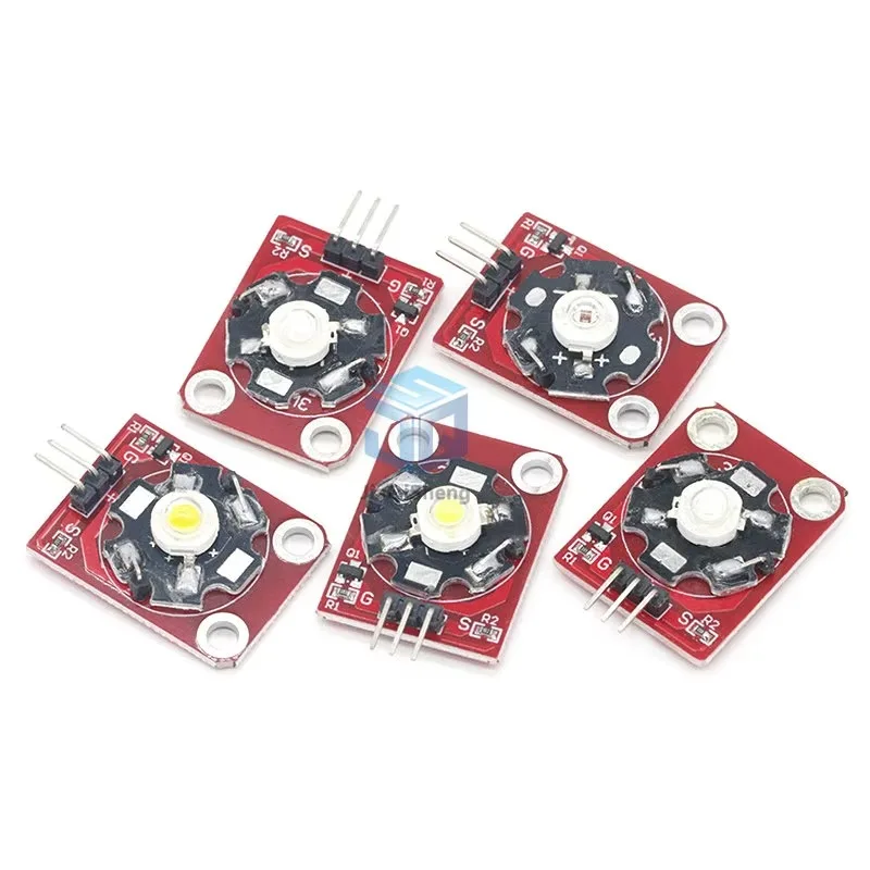 Modulo LED ad alta potenza 3W LED blu/verde/viola/rosso/bianco/giallo con telaio PCB per Arduino STM32 AVR