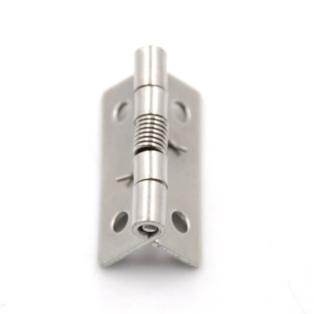 1PCS 2 Inch Long Stainless Steel Self-Closing Corner Spring Draw Door Hinge