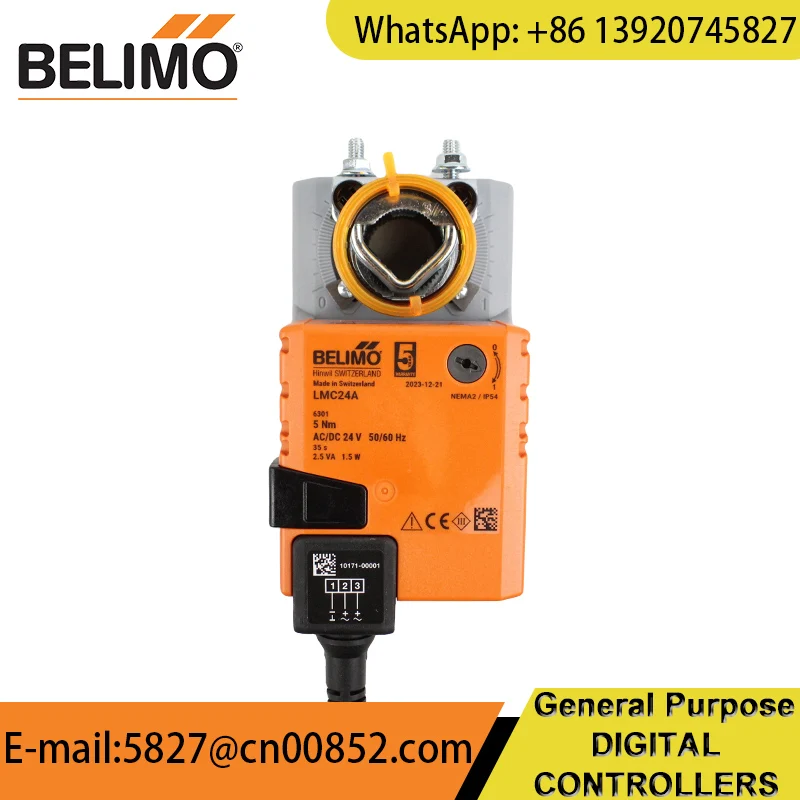 

Belimo Damper actuator LMC24A AC/DC 24 V 5Nm 150 s / 90° In stock Original imported products