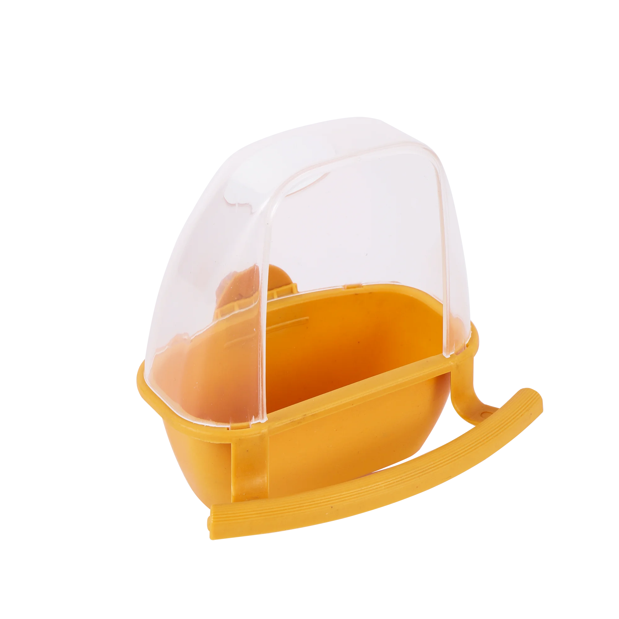 Bird Cage Feeder Parrot Birds Water Hanging Bowl Parakeet Feeder Box Pet Cage Plastic Food Container Bird Supplies 1 Pcs