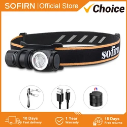 Sofirn-HS10 USB C 충전식 미니 16340 헤드램프, 자석 테일 장착 엔젤 손전등, 1100lm, LH351D, 90CRI, 2700K, 4000K5000K