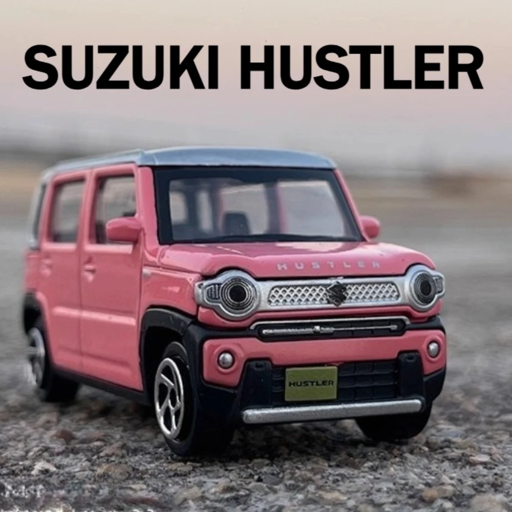

1:48 Suzuki Hustler Car Model Toy Alloy Body Rubber Tires Shock Absorption Exquisite Interior Off-road Cars Models Kids Gifts