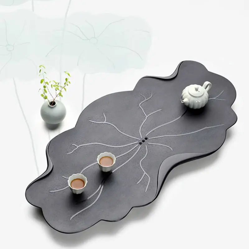 Natural Wujinshi Tea Plate Household Simple and Luxury Modern Small Kung Fu Dry Tea Making Platform