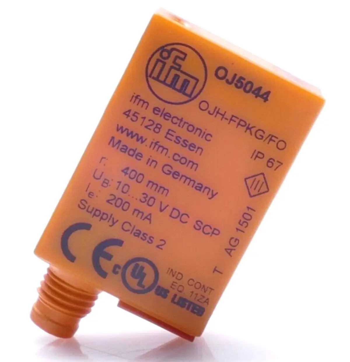 Diffuse reflection sensor with background suppression OJ5044 OJH-FPKG/FO/AS