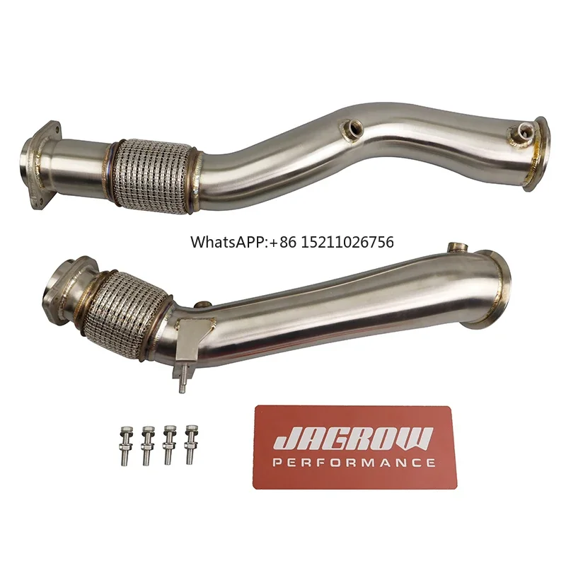 Brushed surface gold welding downpipe for BMW M2C G87