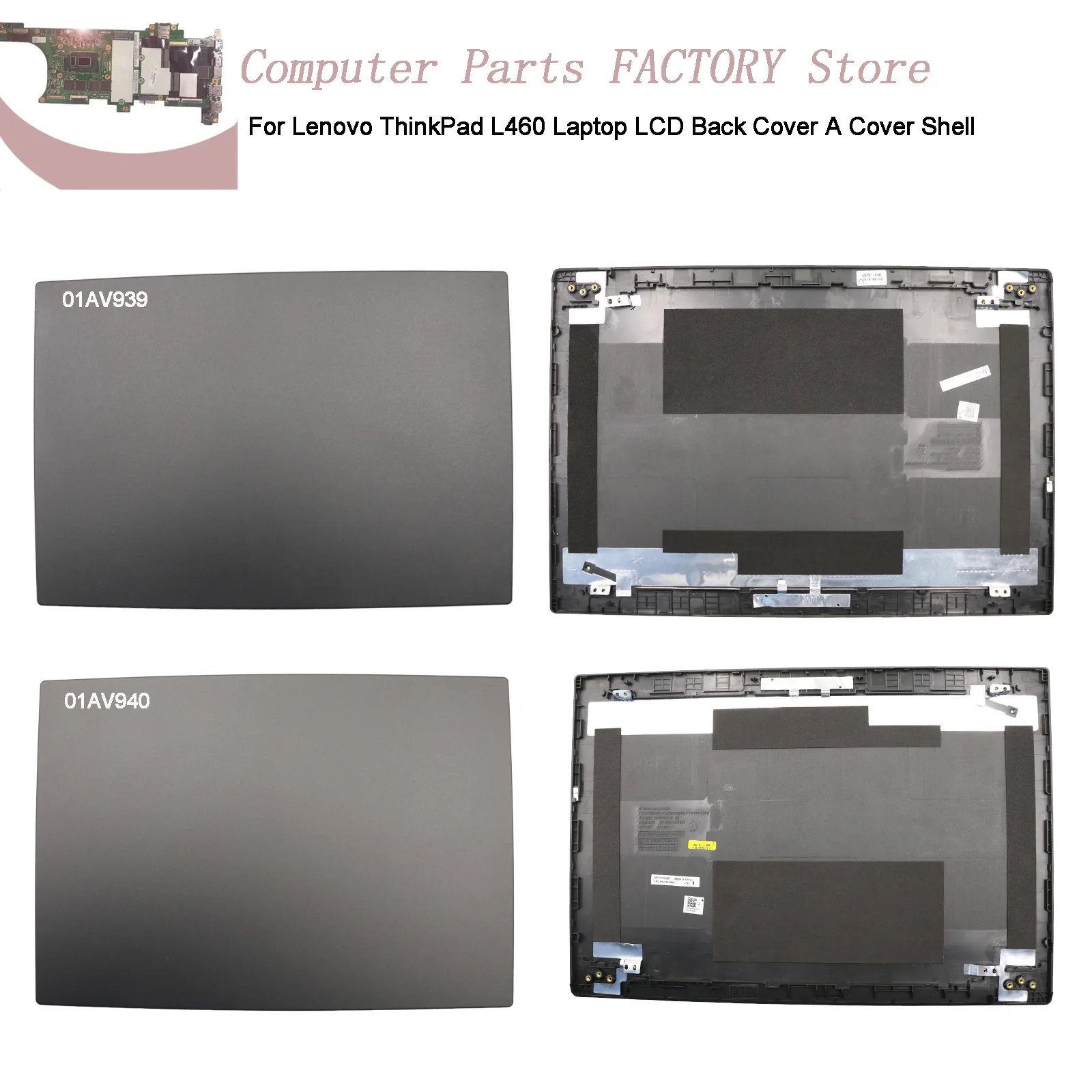 

For Lenovo ThinkPad L460 Laptop LCD Back Cover A Cover Shell 01AV939 01AV940