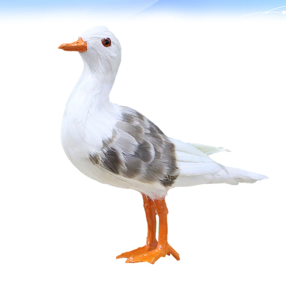 

Ornament Lifelike Simulated Seagull Fine Workmanship Home Decor Table Display Decoration Party Gift Artificial