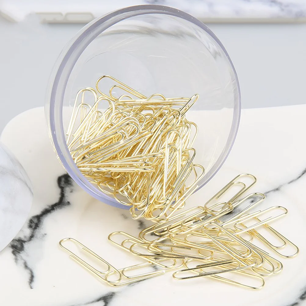 100 Pcs Apple Paperclip Quality Clips Office Metal Daily Use Supplies Bookmark Notebook Photo