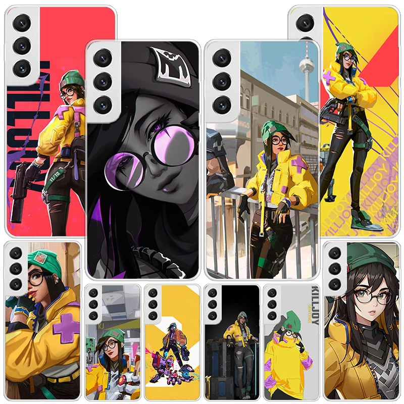 Valorant Killjoy Phone Case For Samsung Galaxy S24 Ultra S23 S22 S21 Plus S20 FE S10E S10 S9 S8 + Personalized Print Cover