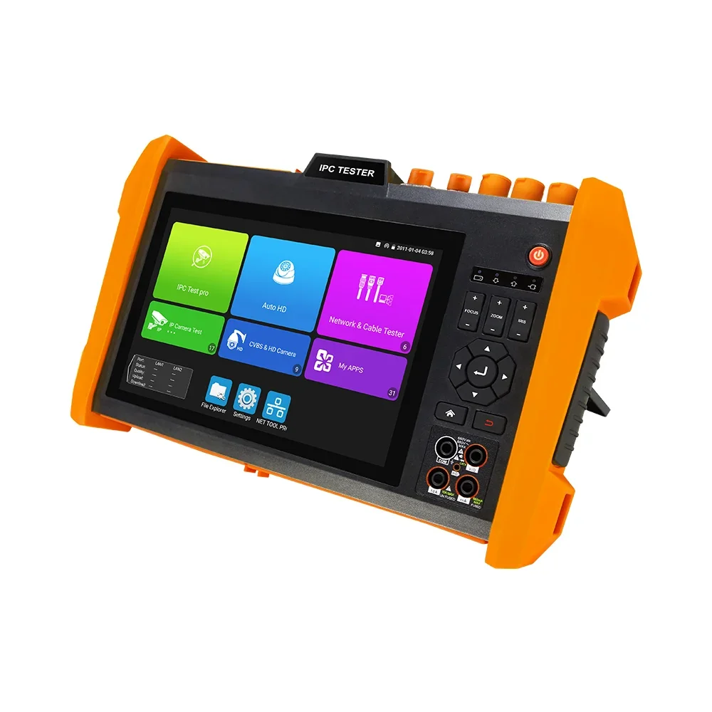 All-In-One 8K Camera Tester TDR Cable Test Video Level Meter Built-In Laser Distance Meter For Security Surveillance Accessories