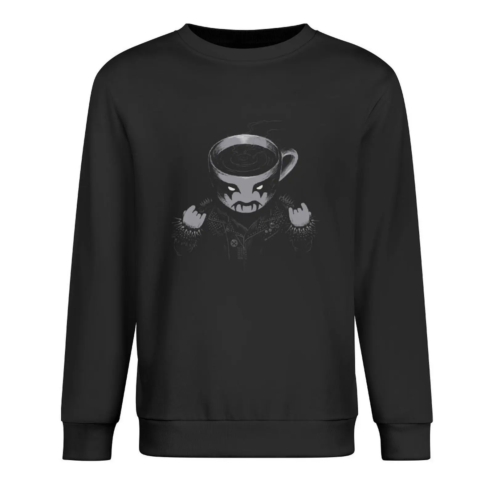 

Black 'Metal' Coffee Pullover graphic t shirts men men's sweat-shirt men clothing blouse new in sweatshirts