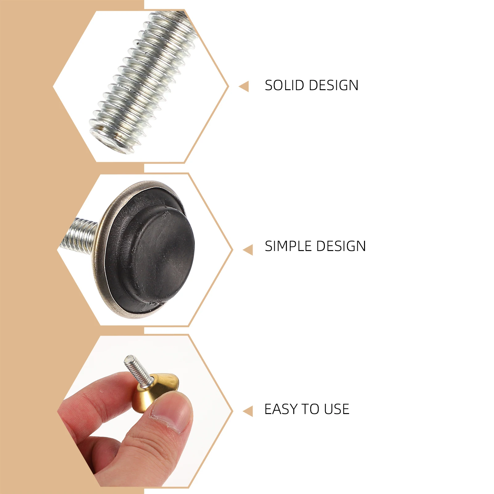 

Heavy Duty Adjustable Leveling Feet Metal Furniture Levelers for Uneven Floors Anti-Slip Sturdy Floor Protection Glides