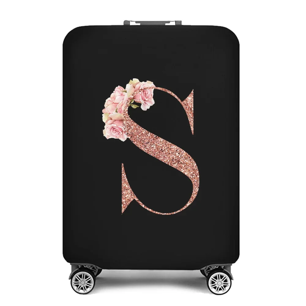 Thick Elastic Luggage Protective Cover Suit for 18-28 Inch Bag Rose Gold Print Suitcase Covers Trolley Cover Travel Accessories