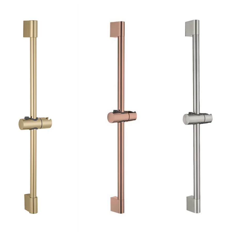 

Регулируемая настенная раздвижная штанга для душа цвета розового золота с держателем для ручки и лейки