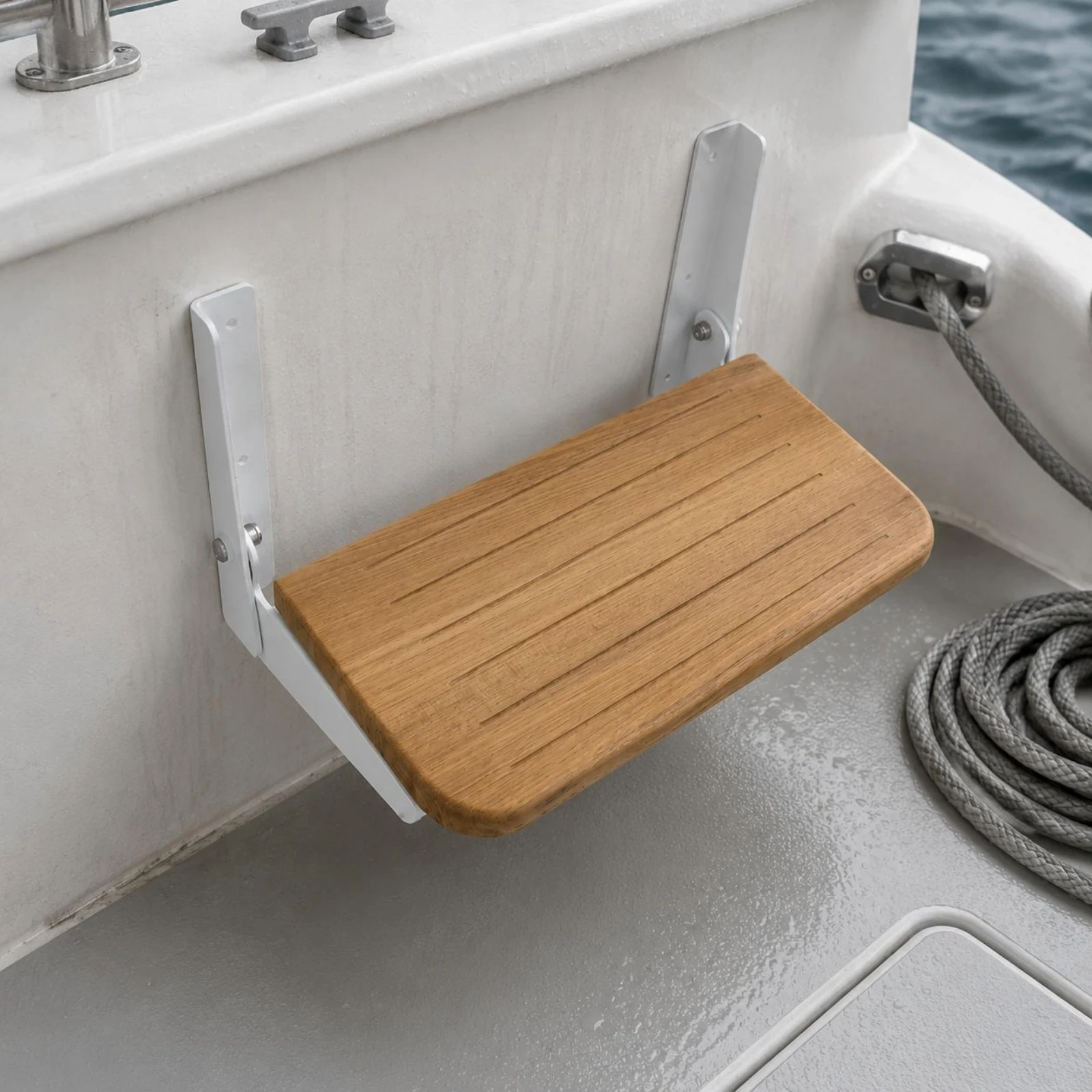 RV Step Board Foldable Boat Step Platform Vehicle Accessory Easy to Carry Non-Slip view 5