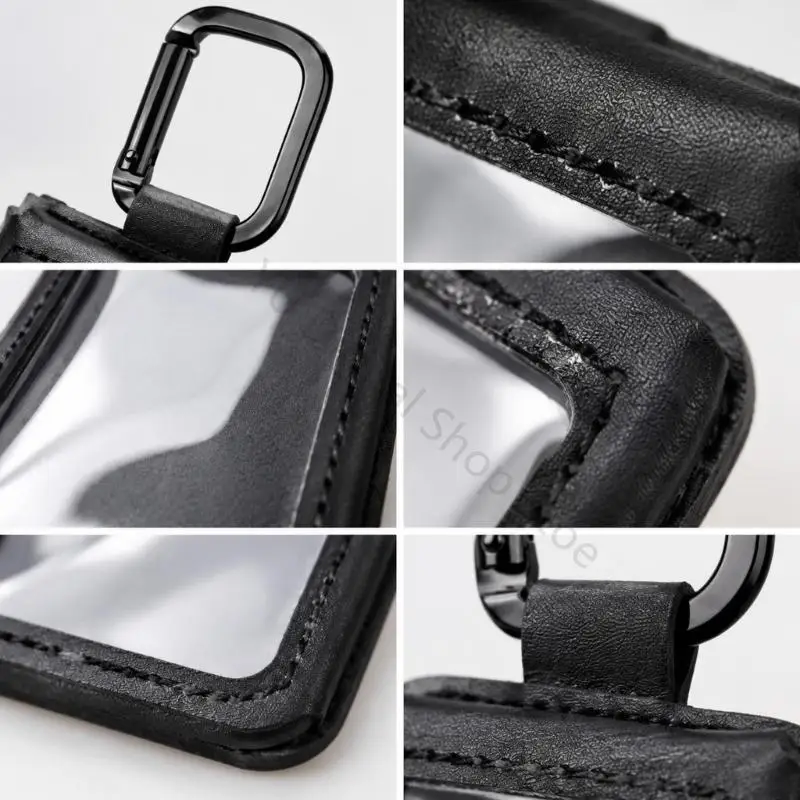 96BA MP3-Player-Hülle mit transparenter Vorderseite für Innioasis G 1/G3, mit Mikrofaser-PU-Körper, genähten Kanten und – Detail 2