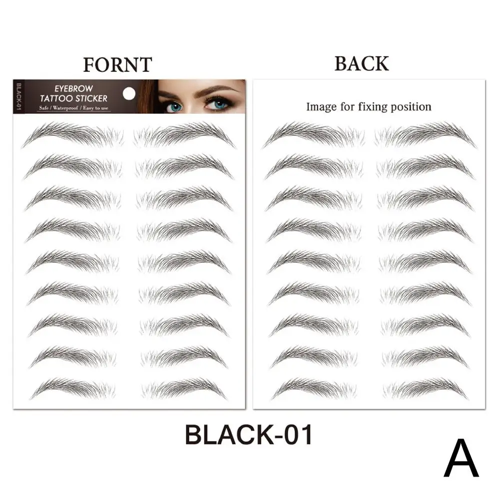 6D Hair Like Eyebrows Stickers for Authentic Look