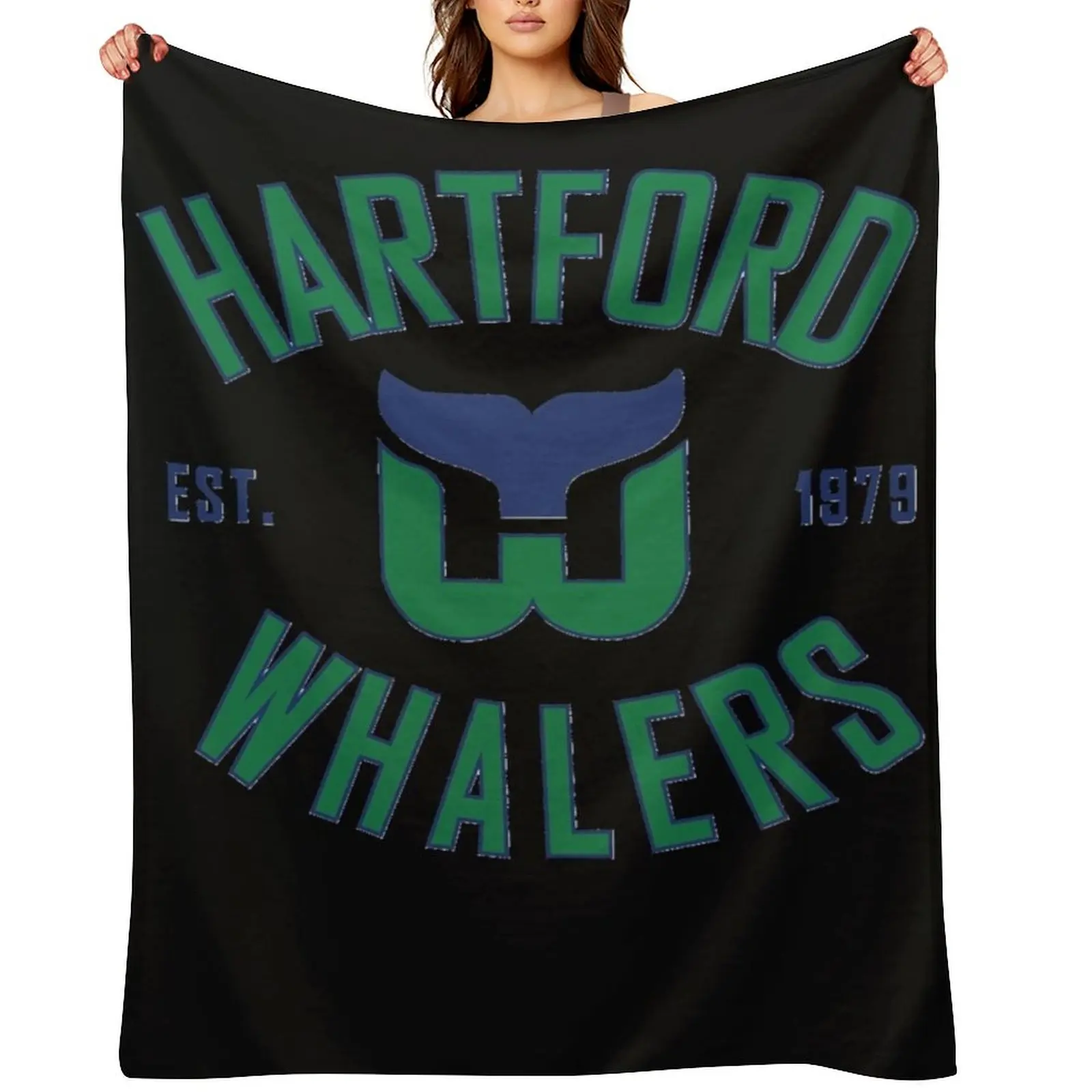 

Hartford-Whalers-CT-Classic Throw Blanket Blankets Sofas Of Decoration Decorative Sofas Designers Thin Blankets