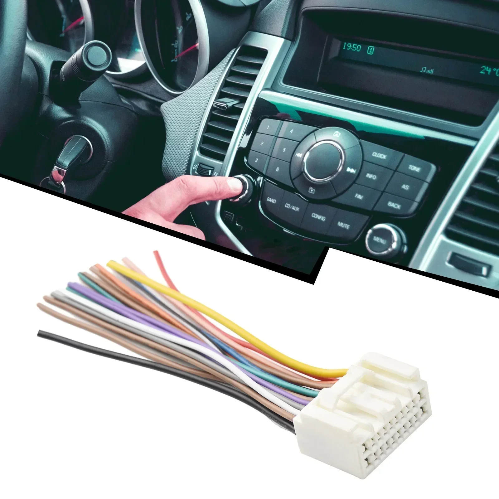 

Car Radio Audio CD Power Wire Harness Adapter For Mitsubishi For Toyota Car Radio Adaptor Connector Wire Plug Kit