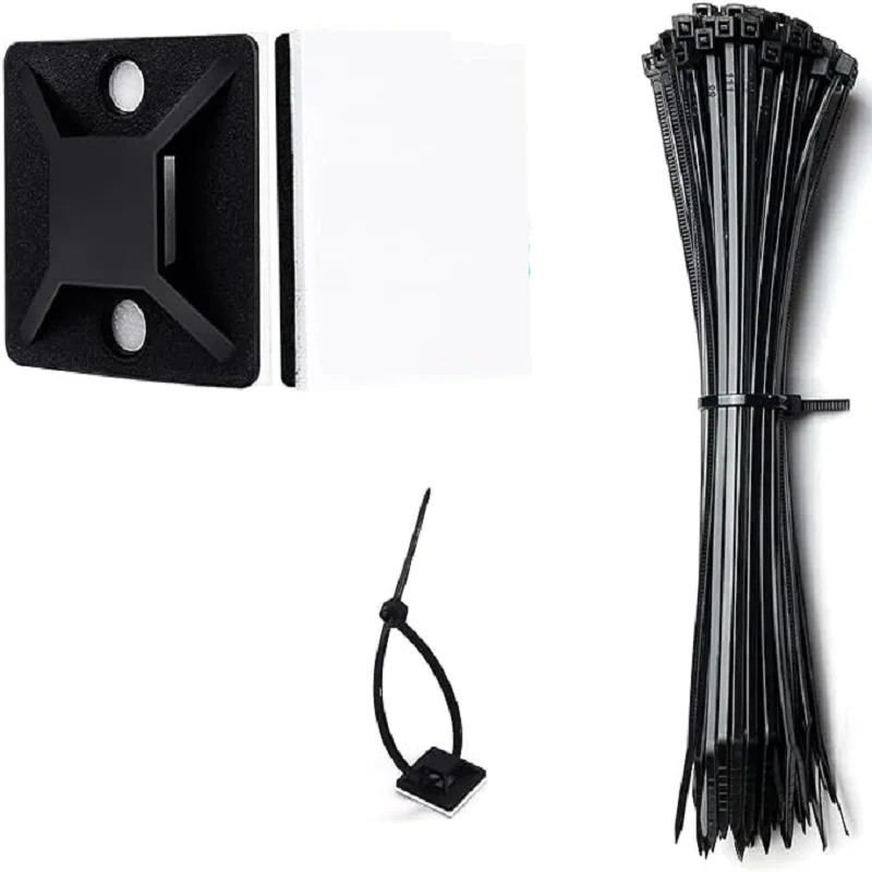 160 stks Zip Tie Mounts Zelfklevende Backing Kabel Organizer