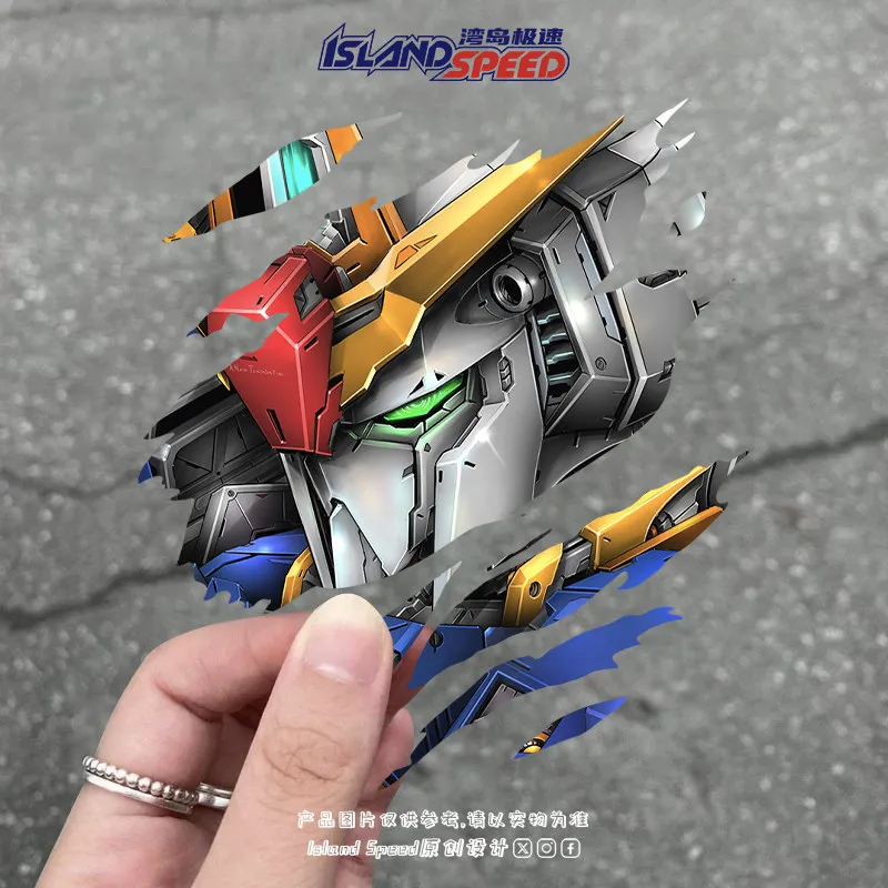 Torn Scratch Ultra-cool Gundam Mecha Warrior Tear Series Autoaufkleber Persönlicher Kreativer Kratzschutz Karosserie-Dekal