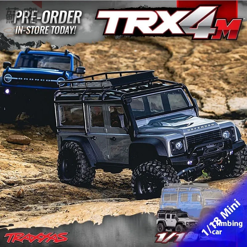 

Traxxas Simulation 1/18 Mini TRX4M Land Rover Fierce Horse с дистанционным управлением, электрический альпинистский автомобиль, внедорожник 97054-1