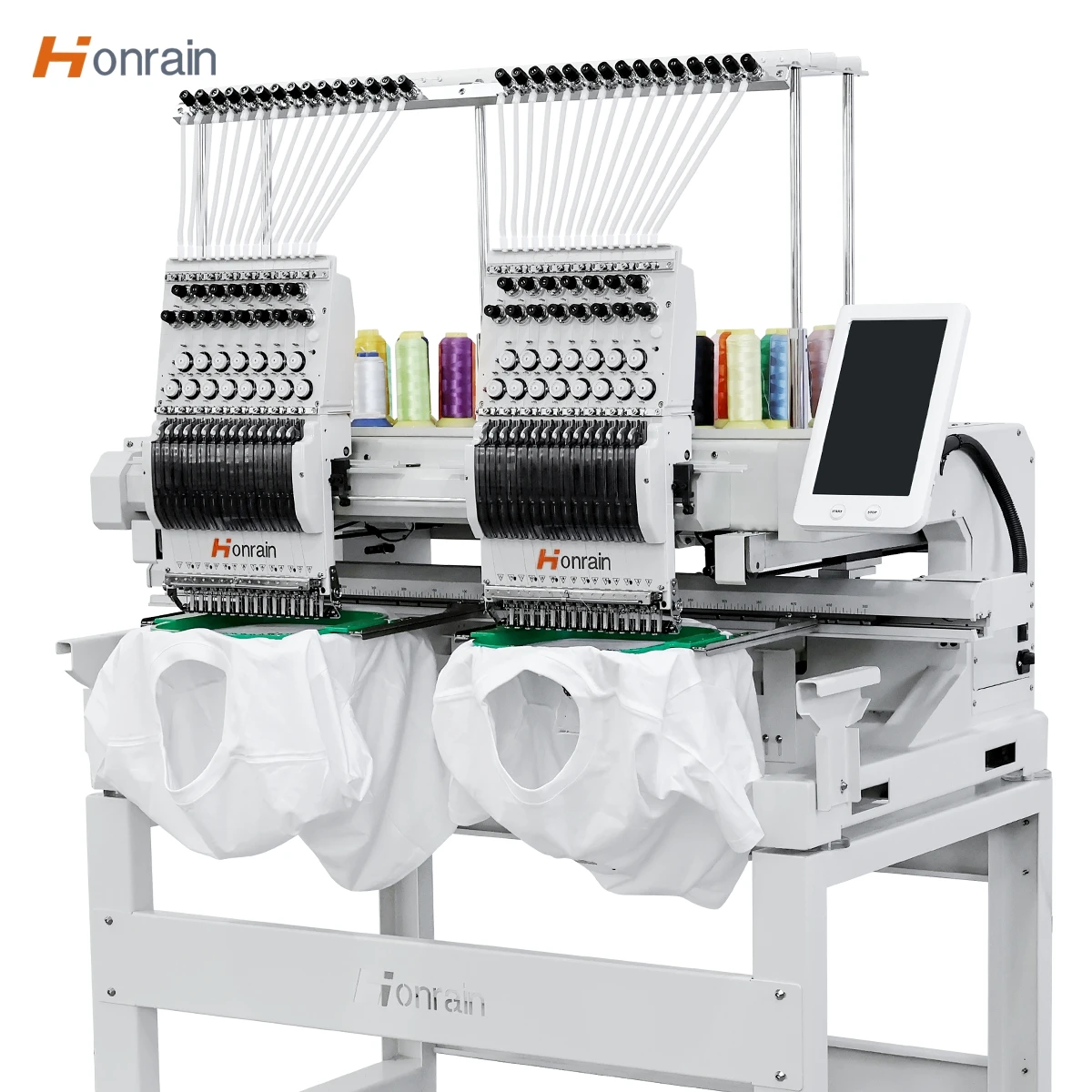 Professionelle 2-Kopf-Stickmaschine für gewerbliche und industrielle Nutzung