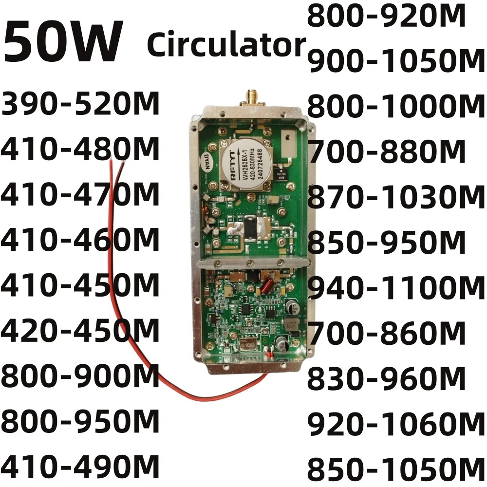 

50w NEW Circulator protector amplifier390-520MHZ400-500MHZ410-490MHZ420-450MHZ850-1060MHZ800-100MHZ RFMHZNOISE GENERATOR MULD