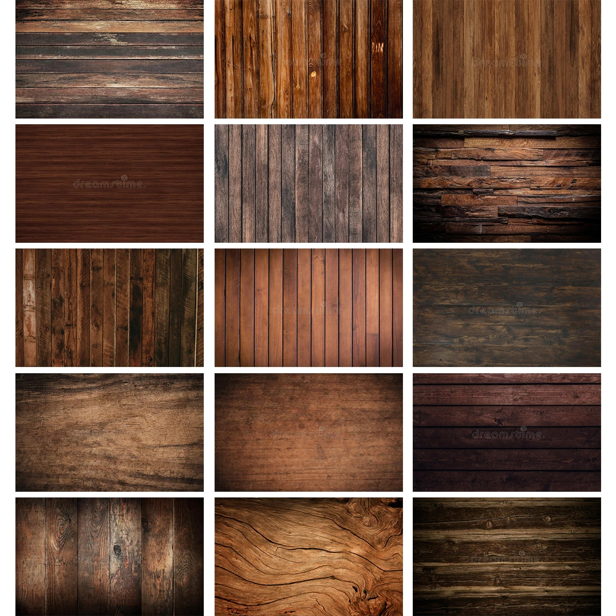 Dark Brown Wood Board Background Series-Two For Photography Baby Birthday Party Kids Portrait Rustic Planks Backdrop Cloth