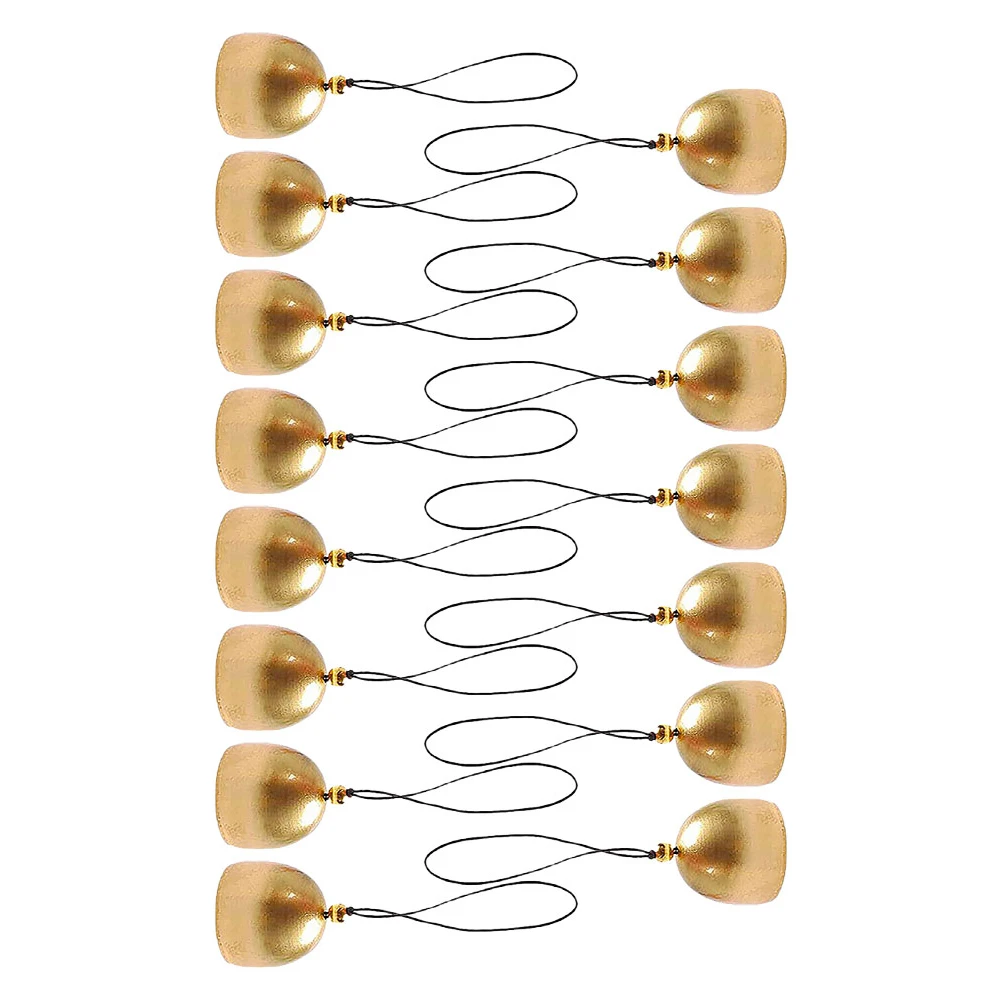

15pcs Wind Chime Craft Bells: Mini Brass Vintage Hanging Decor For Diy Home Festival Garden Porch Balcony Decoration