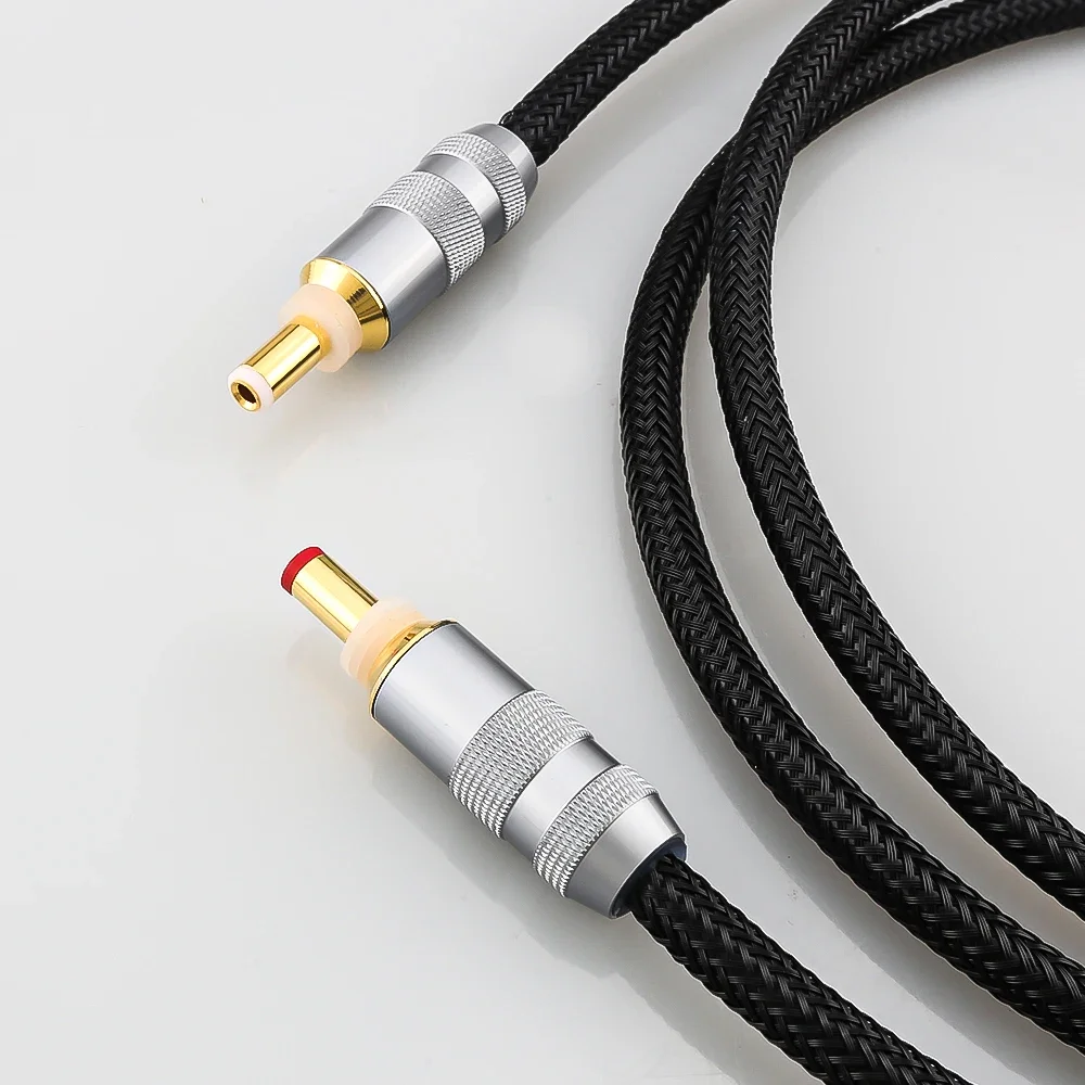 Audiocrast-GX16-2 de plata pura 4N 0,8 de 99.998% mm a DC25, 12V, 0.5A, CA/CC, amplificador de Phono, Cable de salida de fuente de alimentación lineal