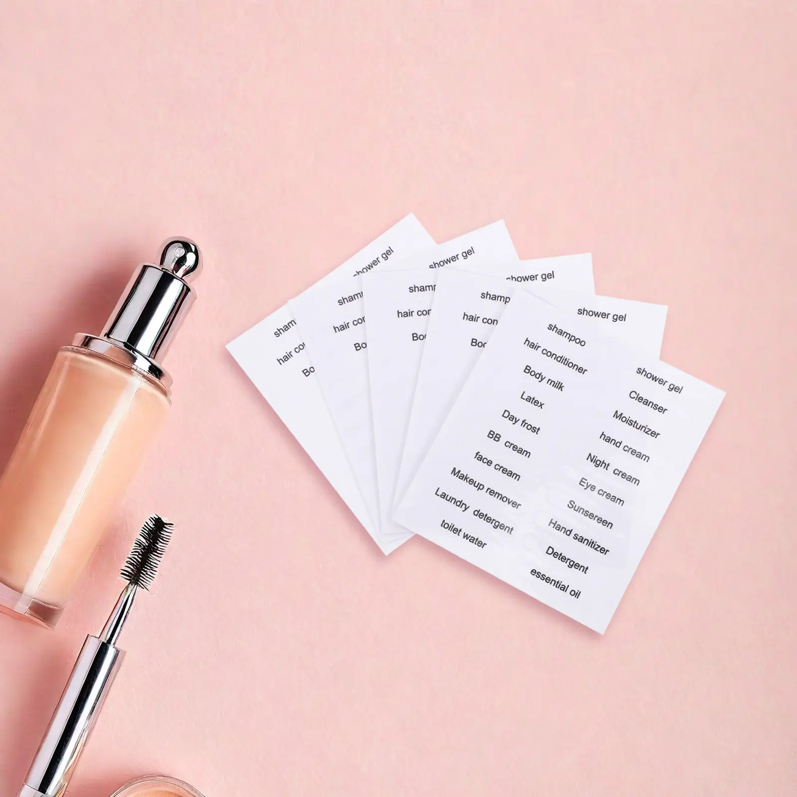 

30 шт. этикеток для дорожных бутылок, водонепроницаемые съемные наклейки для организации ванной комнаты, для шампуня, лосьона, туалетных принадлежностей, стеклянных контейнеров