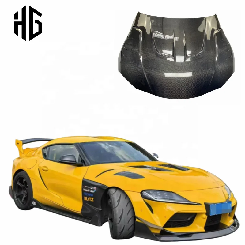 

Капот двигателя в стиле LB из карбона для Toyota Supra MK5 A90 A91, замена для моделей A90, A91.