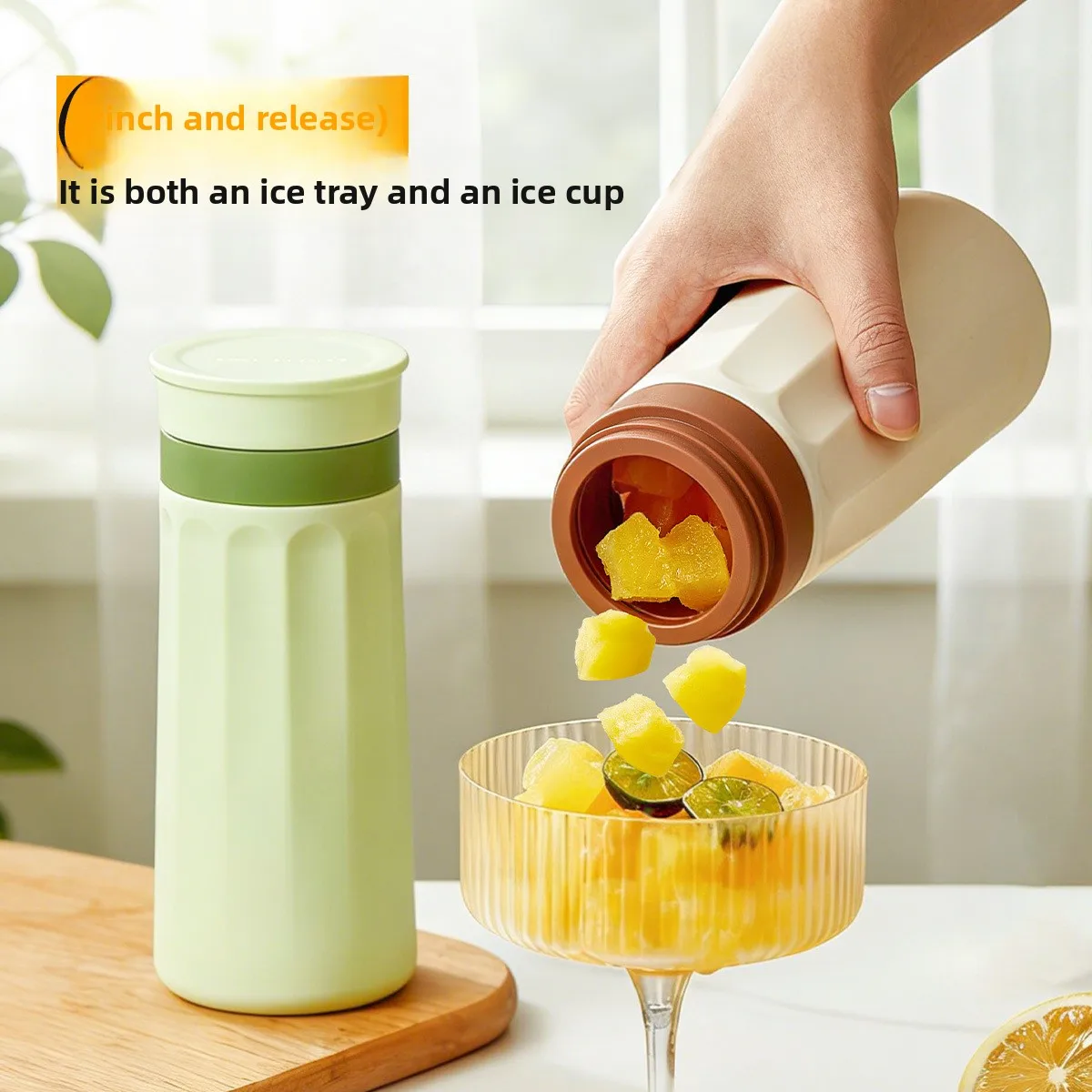 Squeeze Ice Tray 2 in 1 Silicone Ice Cup Drink Maker Portable Cooling Cup 1-10PCS for Soda Beer Juice Outdoor Gym Home - view 3