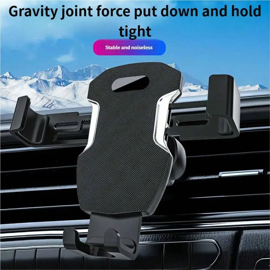 

Car Phone Holder Gravity Air Vent Mount Dashboard Suction Cup Stand