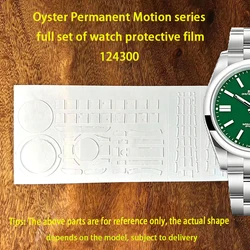 Suitable for Rolex Oyster permanent series 124300 watch film 41mm dial bezels buckle protective film