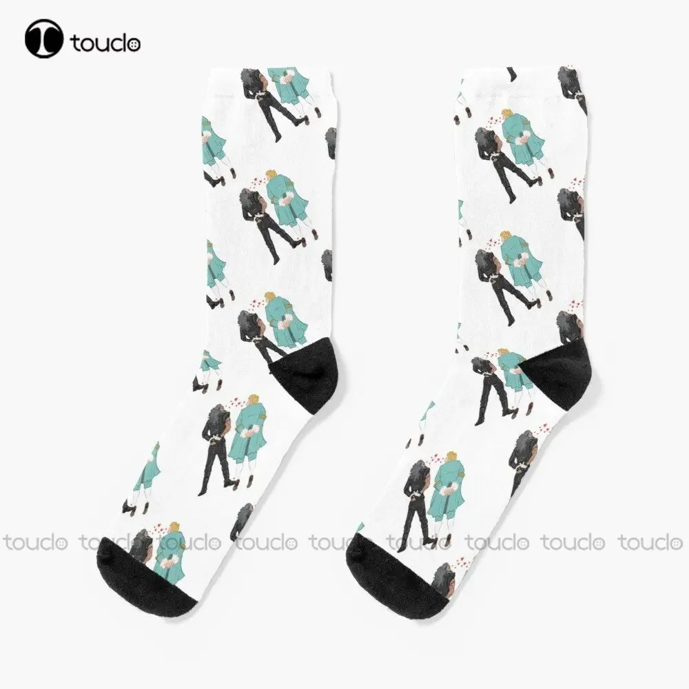 

Ed Teach And Stede Bonnet Arrested Our Flag Means Death Socks Sport Socks For Men 360° Digital Printing Custom Gift New Popular